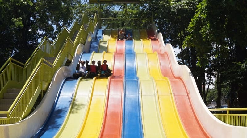 O Escorrega é um dos brinquedos que continuam funcionando no Parque Mutirama. Local será reinaugurado no dia 29 de junho | Foto: Carla Falcão