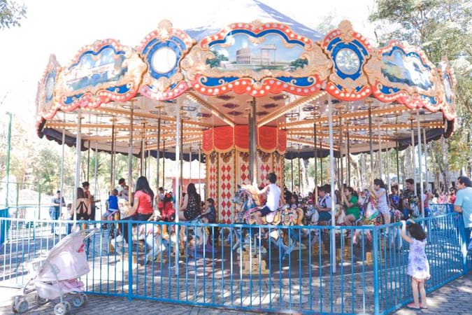 Parque Mutirama é um dos principais locais para as crianças em Goiânia. Desde a reabertura a entrada é gratuita | Foto: Carla Falcão