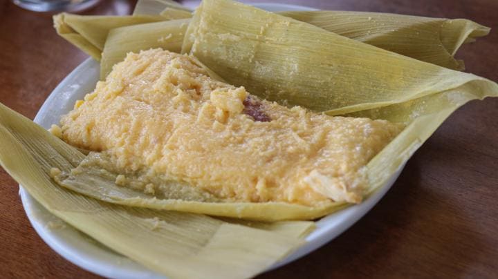 Pamonharia Frutos da Terra tem pamonha à moda com linguiça e queijo muito saborosos | Foto: Carla Falcão