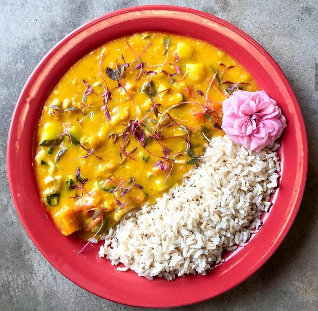 Um dos pratos vegetarianos ou veganos para deliverys em Goiânia