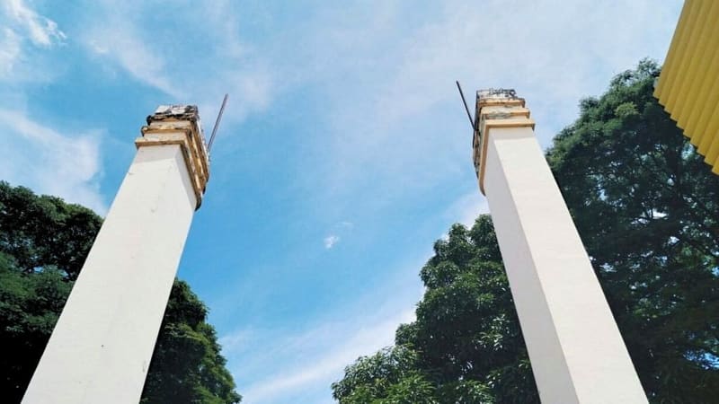 O Pórtico alusivo ao Batismo Cultural de Goiânia foi construído especialmente para a Exposição Cultural Econômica da Capital, em 1942 | Foto: Carla Falcão