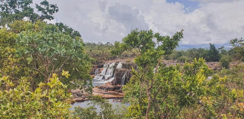 Cachoeira da Muralha, nas Cataratas dos Couros. Local em Alto Paraíso, será transformado em um Parque Estadual. Área tem mais de 5 mil hectares | Foto: Carlos Freitas