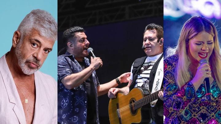 A programação de lives até domingo (14/6) tem Lulu Santos, Bruno e Marrone e a Live das Patroas, com Marília Mendonça | Arte:  Aproveite a cidade