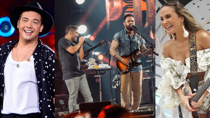Safadão, Jorge & Mateus e Claudia Leitte são destaques da agenda de live desta semana. E tem muito mais shows! | Foto: Montagem Aproveite a cidade