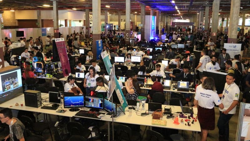 Campus Party Goiás em 2019. Em 2020, evento será totalmente on-line e realizado de 9 a 11 de julho, com inscrições gratuitas | Foto: Governo de Goiás
