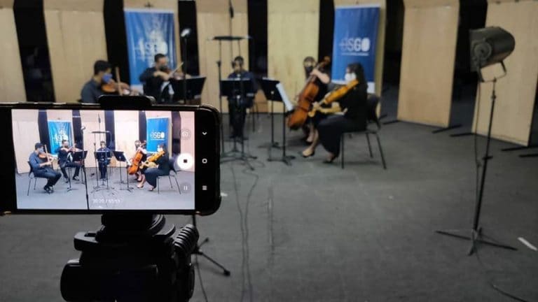 Uma das transmissões da Orquestra Sinfônica de Goiânia. Programação em julho prevê ações artísticas entre concertos, recitais e entrevistas | Foto: Prefeitura de Goiânia