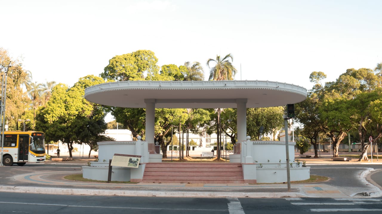 Coreto da Praça Cívica, no Centro de Goiânia