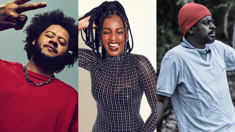 Emicida, Iza e Seu Jorge estão entre os artistas que se apresentam em shows on-line no final de semana, de 20 a 22 de novembro | Arte: Aproveite a cidade