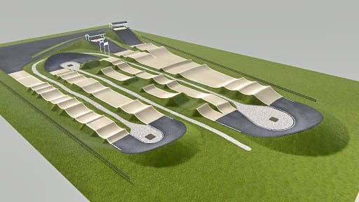 Exemplo de pista de Pumptrack que será construída em Goiânia. Local é acessível para todas as idades | Foto: Prefeitura de Goiânia