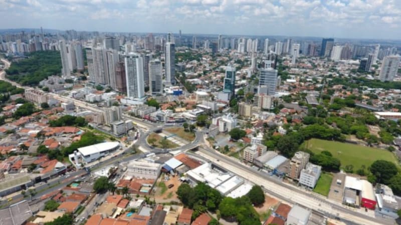 Vista aérea de Goiânia. Cidade terá ponto facultativo nesta quinta (1/4), véspera do feriado de Sexta-Feira da Paixão | Foto: Prefeitura de Goiânia