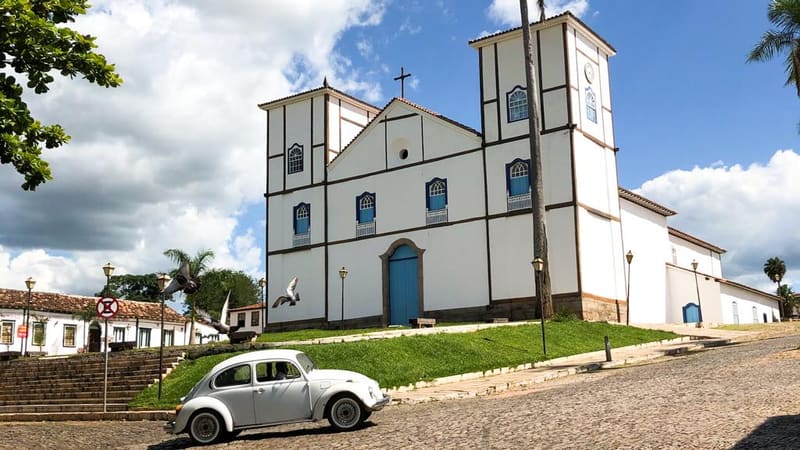 Igreja de Nossa Senhora do Rosário, em Pirenópolis. Cidade, assim como outras turísticas de Goiás, tem restrições devido a pandemia do coronavírus | Foto: Paula Falcão