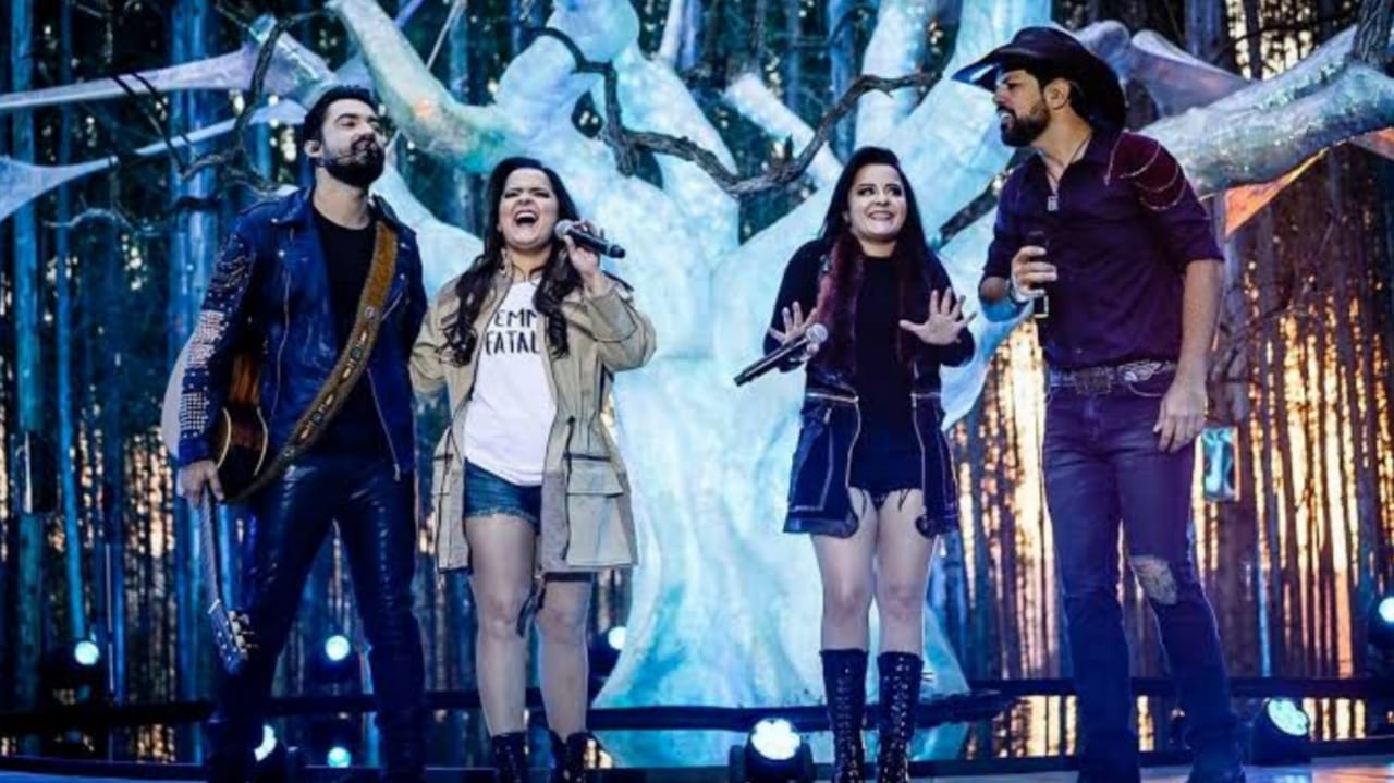 Maiara e Maraisa fazem live com a dupla Fernando e Sorocaba