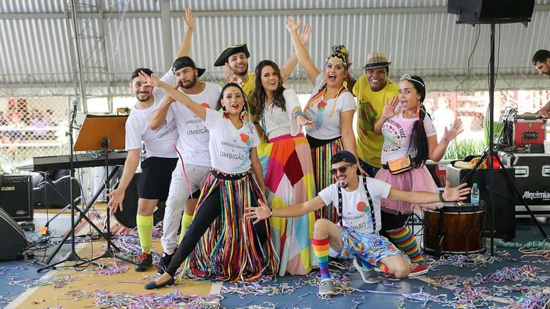 Brincadeiras antigas são parte da programação de férias de shopping