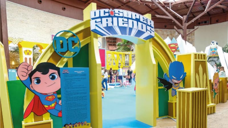 Parque infantil com personagens da DC Comics é atração de férias de shopping da capital | Foto:  Divulgação/ Assessoria
