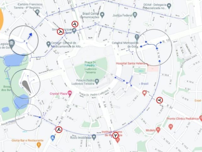 Trânsito do Centro de Goiânia será alterado a partir de sábado (24/7)