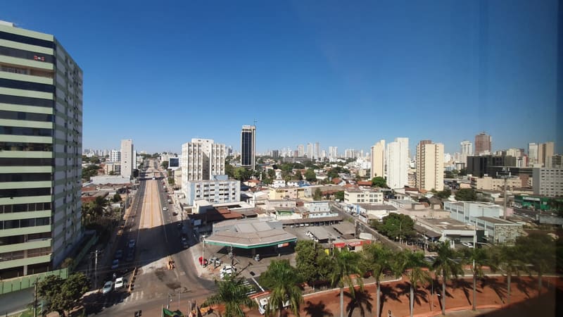 Vista do Centro e do Setor Sul, em Goiânia. Cidade tem um novo decreto que flexibiliza as medidas contra a Covid-19 | Foto: Aproveite a cidade