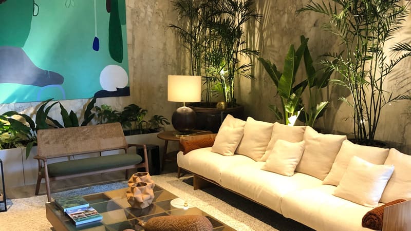 Um dos ambientes da CASACOR Goiás. Evento foi prorrogado e agora recebe visitantes até 17 de outubro, nova data de encerramento | Foto:  Paula Falcão