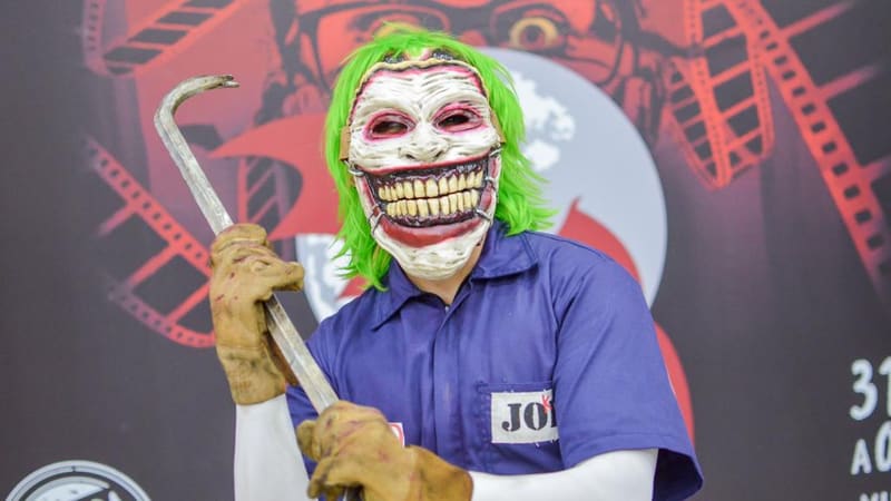 Cosplay de terror durante a edição 2019 do festival Morce-GO Vermelho. evento quer superar 600 filmes inscritos em 2021 | Foto:   Marianna Cartaxo