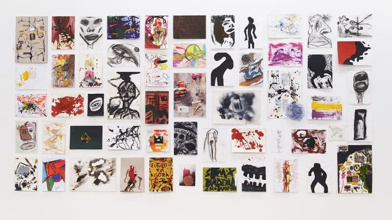 Obra do artista Ambar, um dos participantes do projeto Residência Artística Ateliê Livre oferecido pela Escola de Artes Visuais | Foto: Secult Goiás