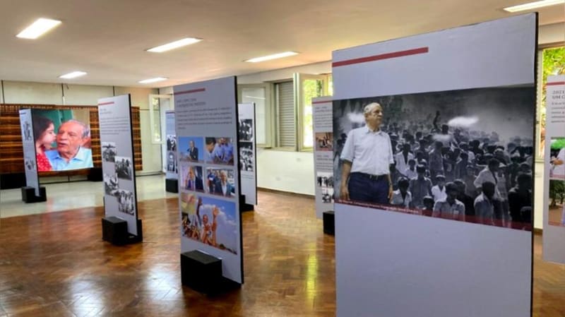 Exposição sobre Iris Rezende traz 74 fotos do político, e funciona segunda a sexta-feira, das 9h às 17h | Foto: Secult Goiás