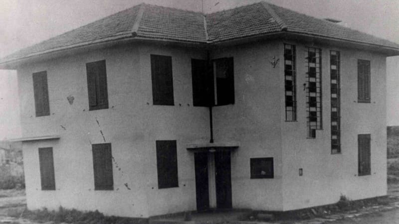 Prédio da Alego na Avenida Tocantins. Foto de 1936 | Foto: Autor não identificado / Acervo MZA/ MIS|GO