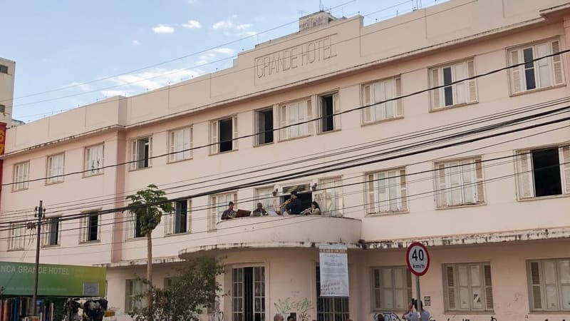 Grande Hotel, no Centro de Goiânia, que terá sua fachada como palco do espetáculo Cartografias. Evento é gratuito e terá 30 minutos de duração | Foto: Carla Falcão