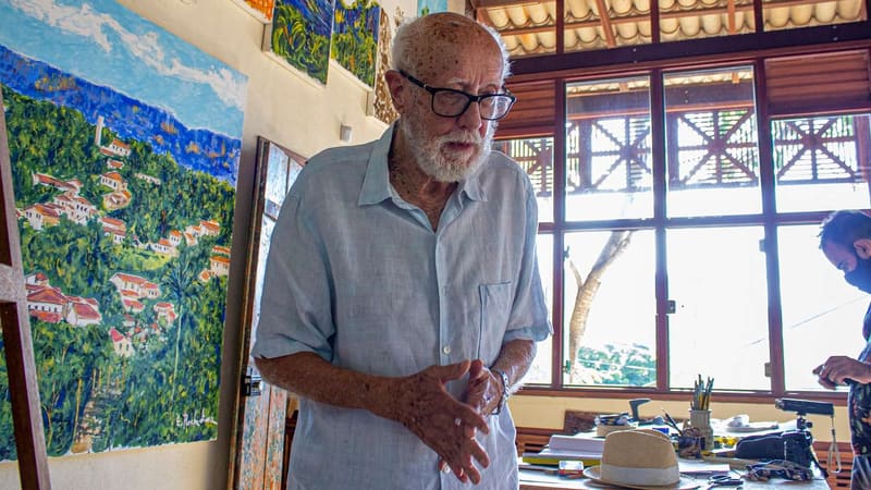 Elder Rocha Lima, artista de 93 anos que participará da programação do projeto Cerratense | Foto: Carlos Monaretta