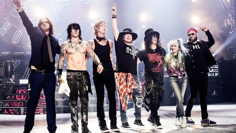 Banda Guns N' Roses faz show no Estádio Serra Dourada, em Goiânia, no dia 11 de setembro | Foto: Divulgação