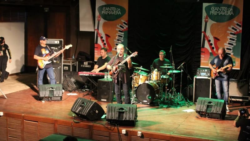 Banda se apresenta no Canto da Primavera. Mostra acontece 30 de agosto a 4 de setembro na cidade de Pirenópolis em formato presencial | Foto: Secult Goiás