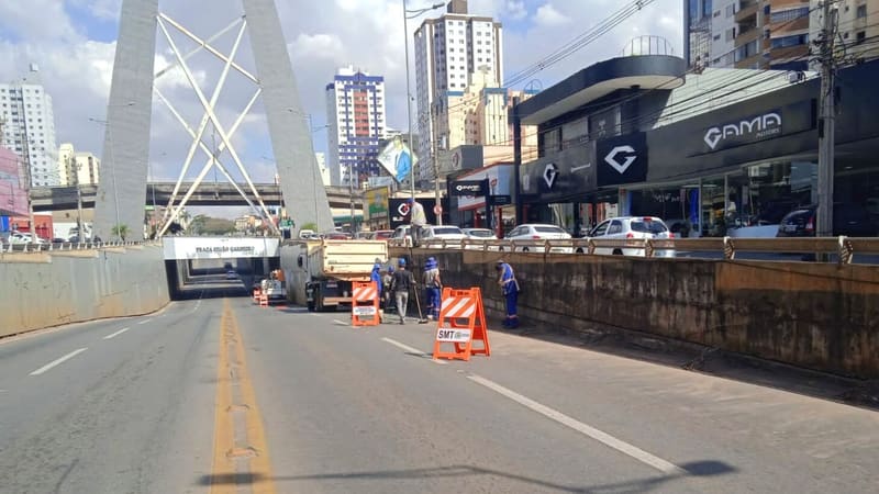 Elevado do viaduto da Avenida T-63 é liberado para trânsito