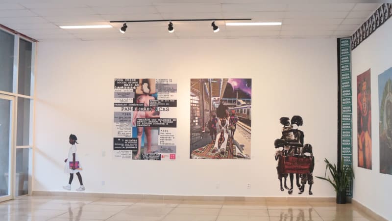 Lambes na Primeira Mostra Lambes Brasil, na Vila Cultural Cora Coralina, no Centro de Goiânia | Foto: Paula Falcão
