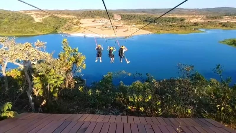 Lago Corumbá IV ganha espaço para turismo de aventura