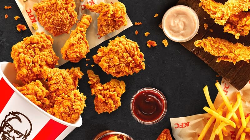 Frangos do KFC, que ganhará loja no Flamboyant Shopping, em Goiânia | Foto: KFC