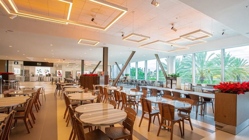 Praça da Alimentação do Flamboyant Shopping, que recebe uma nova edição do Terça Gastronômica | Foto: Divulgação