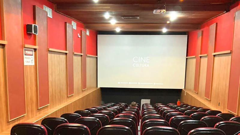 Parte interna do Cine Cultura, que recebe mostra de filmes clássicos de 26 a 29 de dezembro | Foto: Secult Goiás