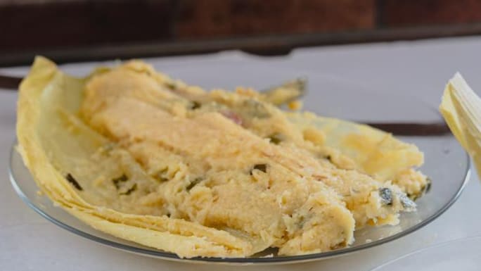 Pamonha de pamonharia tradicional em Goiânia | Foto: Carla Falcão