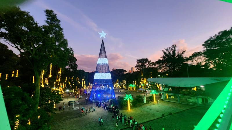 Decoração de Natal do Parque Mutirama segue até 15 de janeiro