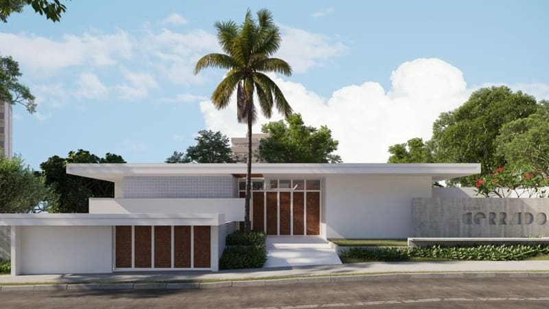 Projeção da fachada da Cerrado Galeria de Arte. Espaço cultural deve ser aberto até o dia 10 de maio | Foto: Divulgação/Cerrado Galeria de Arte
