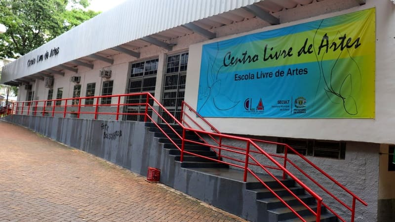 Centro Livre de Artes, no Bosque dos Buritis, tem 1,1 mil vagas para diversos cursos | Foto: Secult Goiânia
