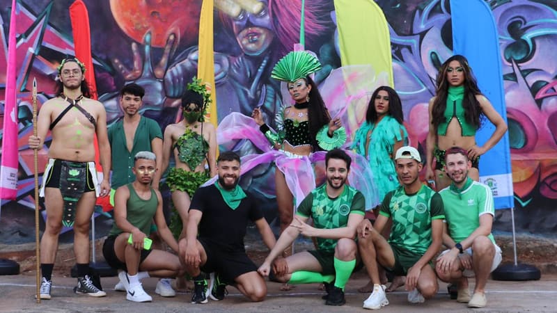Foto de participantes do Circuito Cultural Goiânia de Todas as Cores, que acontece no Beco da Codorna | Foto: Secom Goiânia