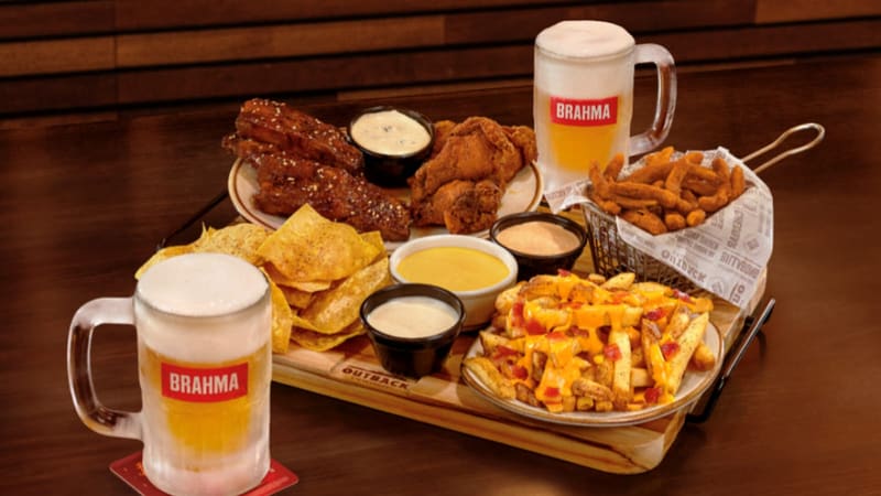 Outback volta a oferecer rodízio de petiscos e chopes