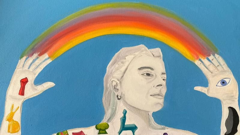Obra de Daniela Ktenas, Ela é artista visual e começou a carreira como designer gráfica, logo passou para o design de móveis e objetos | Foto: Secult Goiás