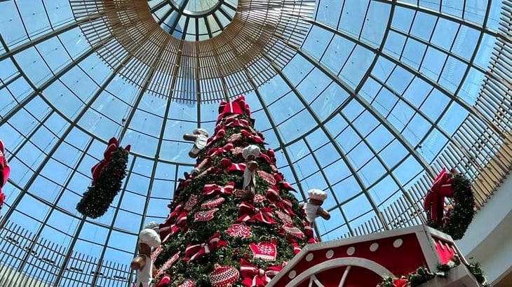 Natal Flamboyant 2023: shopping recebe Papai Noel e inaugura decoração