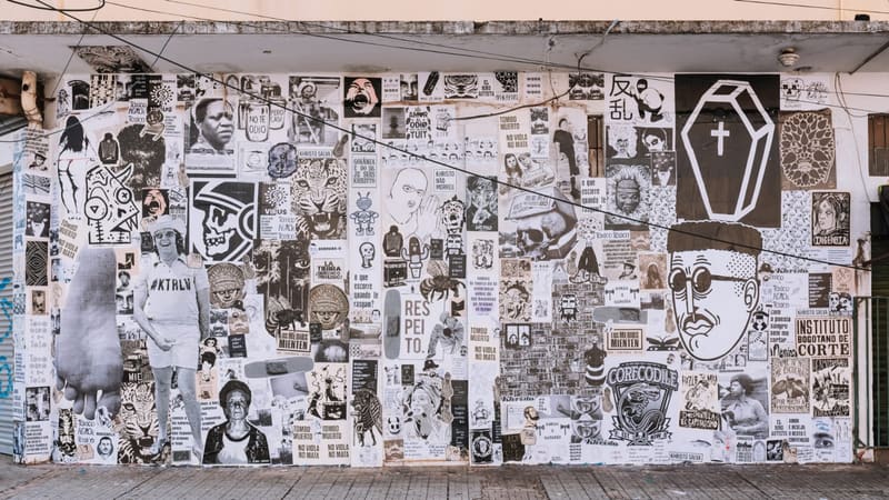 No Centro de Goiânia, artistas executam o primeiro mural do Festival que vai até o dia 14 de novembro | Foto: Michelly Matos