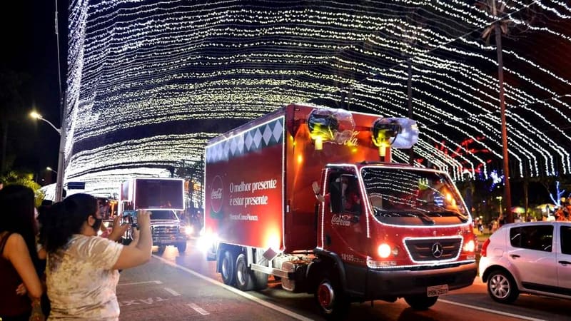 Caravana de Natal da Coca-Cola passa por Goiânia e mais 11 cidades de Goiás