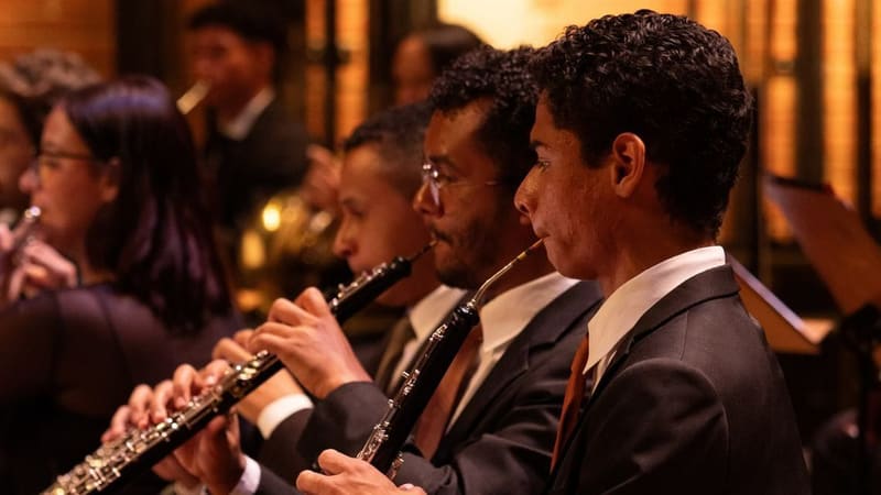 Legenda: Jovens músicos de Goiás são convidados a participar de festival internacional, na Alemanha | Foto: Secti