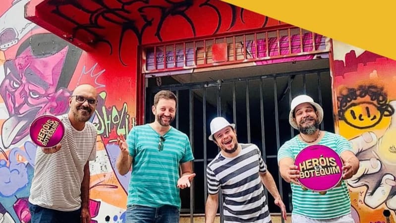 Grupo Heróis de Botequim é a principal atração da Esticadinha de Carnaval | Foto: Reprodução Instagram