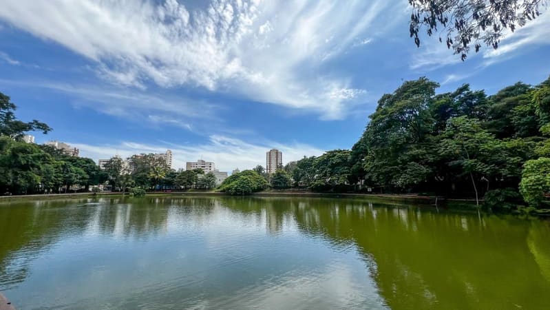 Lago do Bosque dos Buritis, no Setor Oeste, em Goiânia | Foto: Carlos Freitas