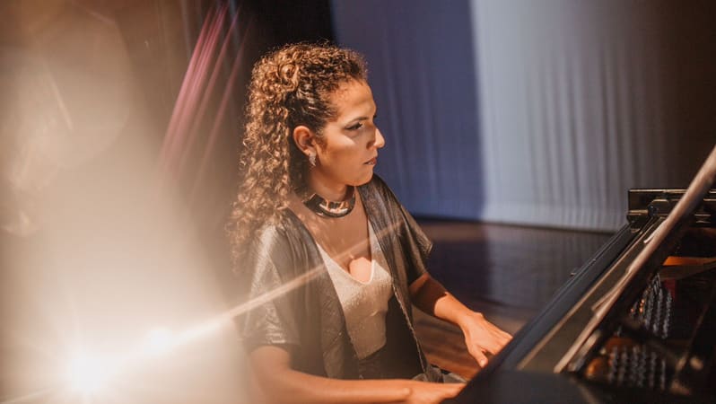 No quinto e último episódio da série, acontecerá o encontro musical da maestra, Katarine Araújo; da guitarrista, Marlene Souza Lima (Brasília); da mestra griô, Martinha do Côco (Brasília); e da cantora, Milca Francielle, com a presença do público como um personagem | Foto: Divulgação