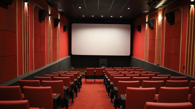Parte interna do Cine Cultura, em Goiânia | Foto: Secult Goiás